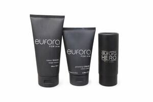 Eufora For Him Men’s Grooming Set Shave Cream, Grooming Cream & HERO 3 Piece Kit